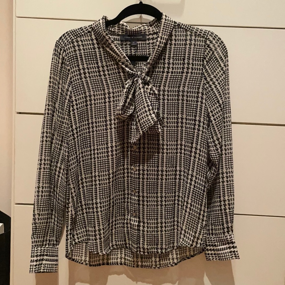 Tommy Hilfiger bow collar blouse